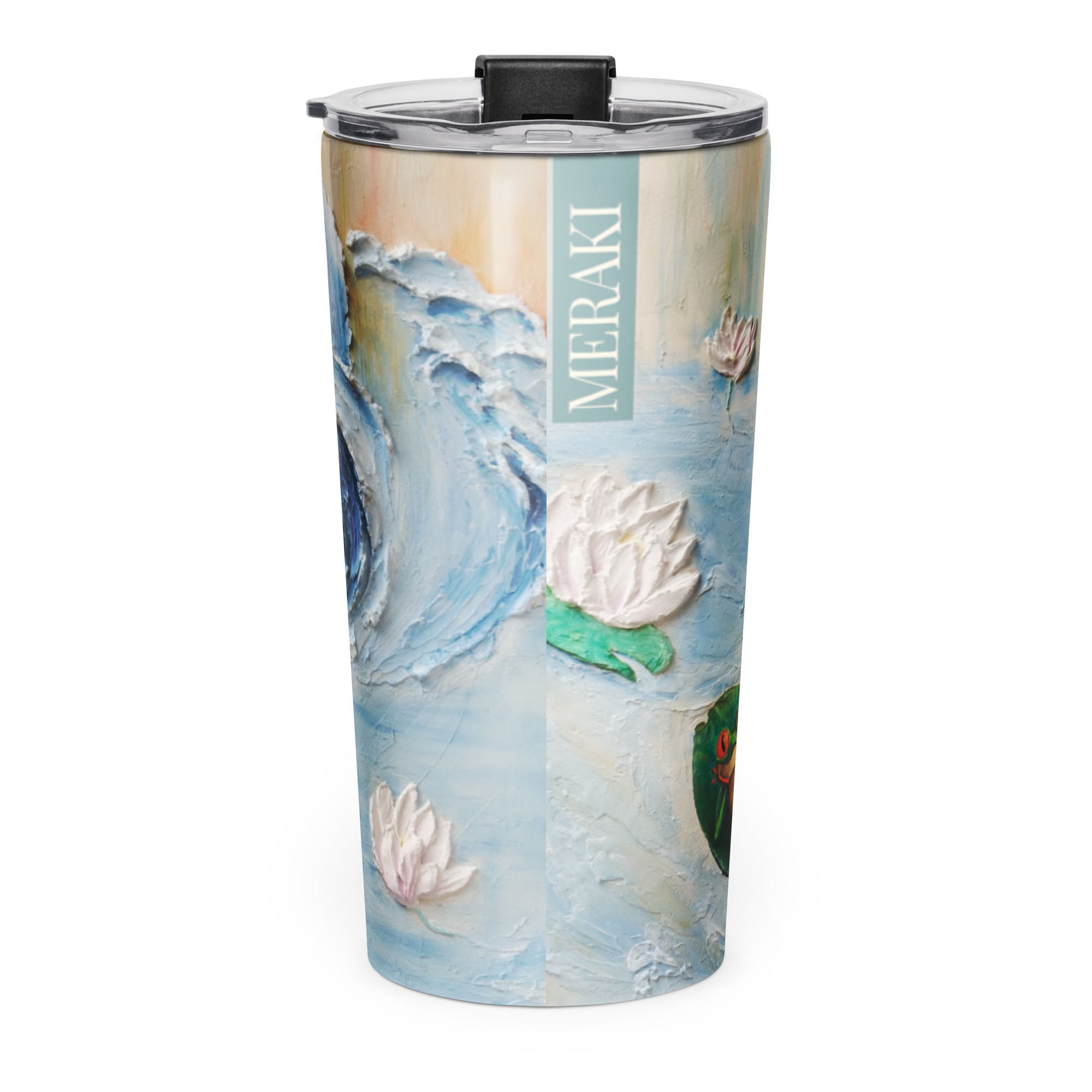 A Moment Between Waves - Tapered stainless steel tumbler