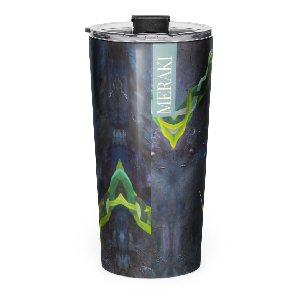Into the Orb We Go - Tapered stainless steel tumbler