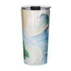 A Moment Between Waves - Tapered stainless steel tumbler