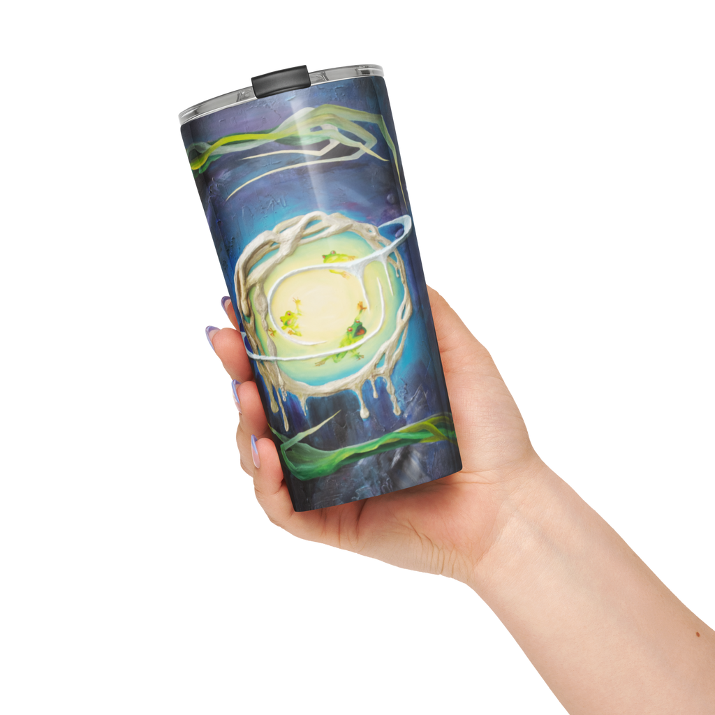 Into the Orb We Go - Tapered stainless steel tumbler