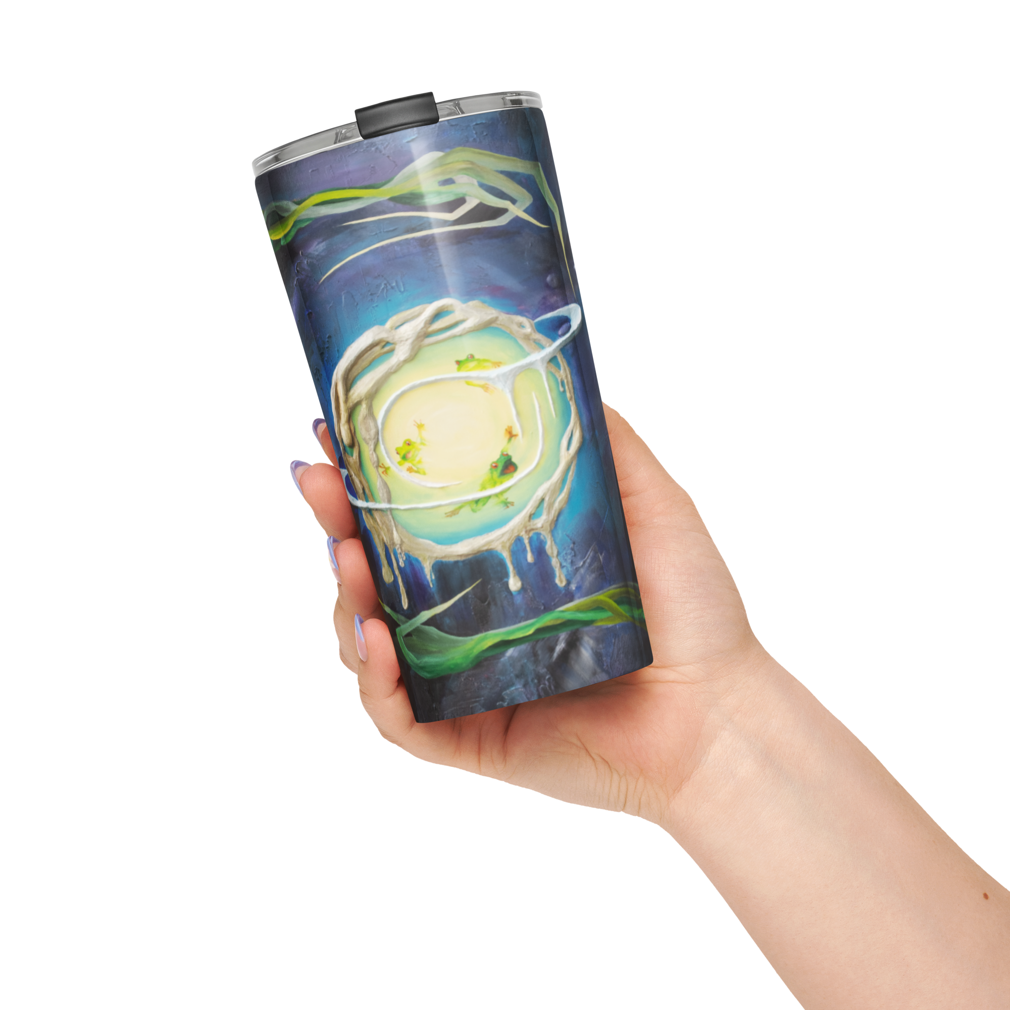 Into the Orb We Go - Tapered stainless steel tumbler