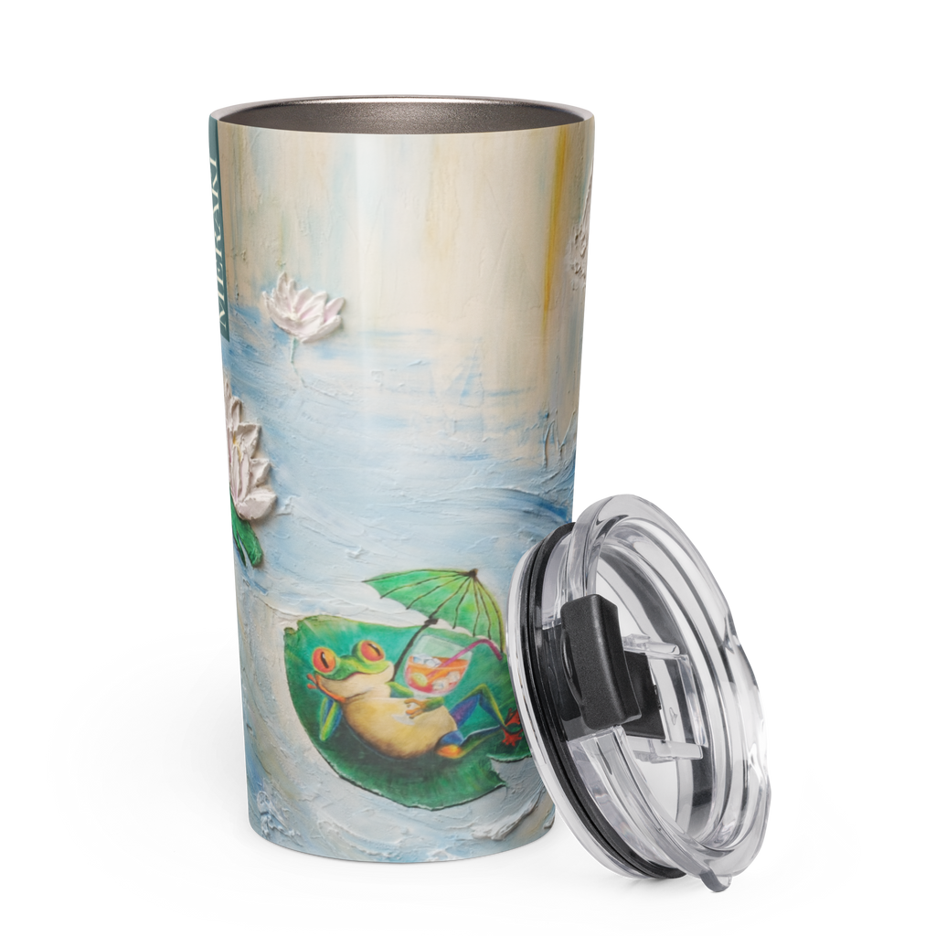 A Moment Between Waves - Tapered stainless steel tumbler