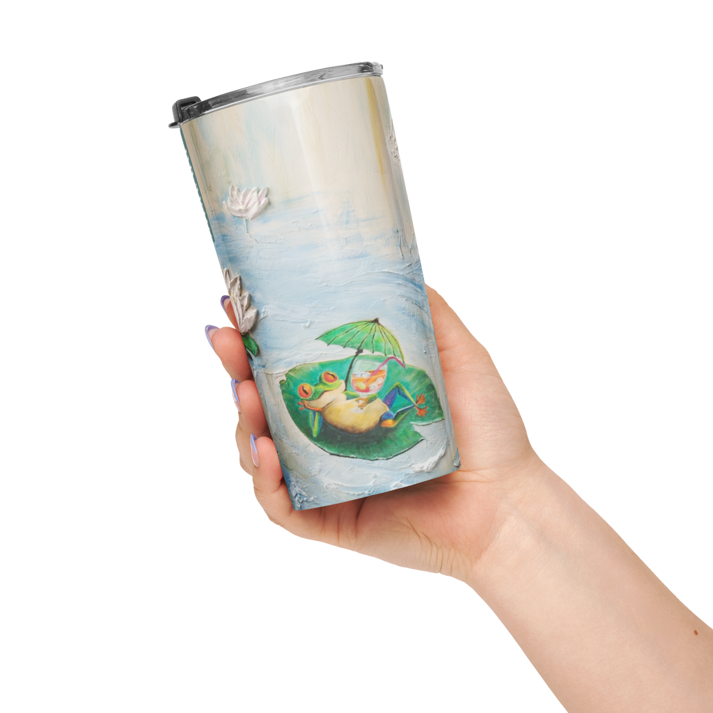 A Moment Between Waves - Tapered stainless steel tumbler