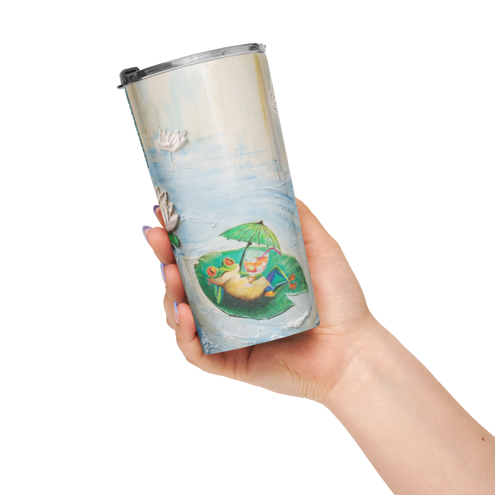 A Moment Between Waves - Tapered stainless steel tumbler